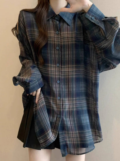 Lazy Style Plaid Shirt