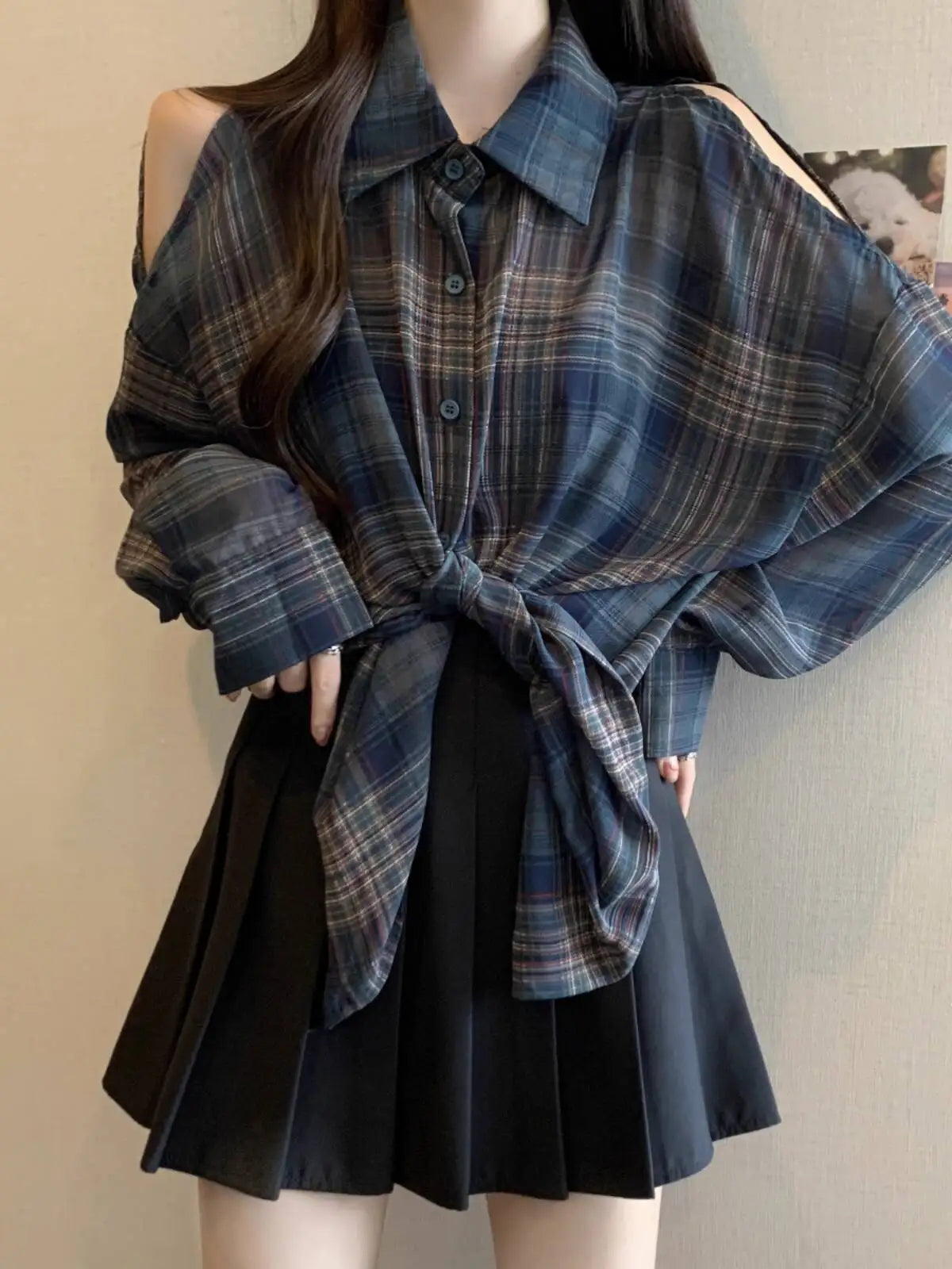 Lazy Style Plaid Shirt
