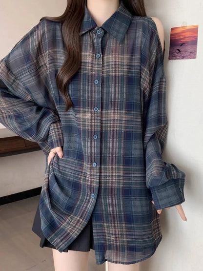 Lazy Style Plaid Shirt